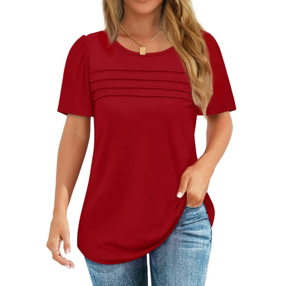 Elegant casual summer short-sleeved shirt